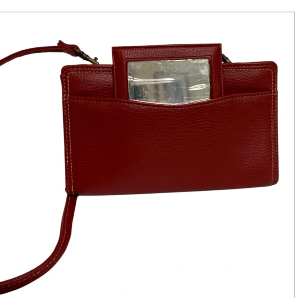 Buxton Red Crossbody Bag Handbag Clutch